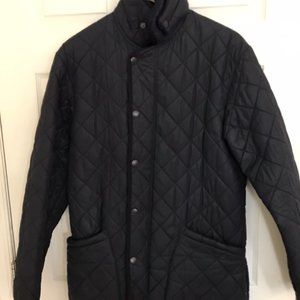 Mens Babour Quilting Jacket Navy Excellent Condition